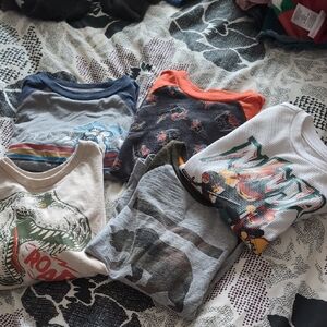 Kids Graphic Long Sleeve Shirts Set - Multicolor